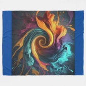 Vortex of Vibrance Fleecedecke (Vorderseite (Horizontal))