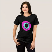 Vortex Rosa e Azul Claro Tri-Blend Shirt (Vorderseite voll)