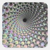 Vortex-Sticker Quadratischer Aufkleber (Vorderseite)