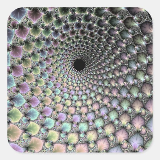 Vortex-Sticker Quadratischer Aufkleber (Vorderseite)