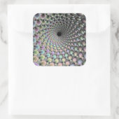 Vortex-Sticker Quadratischer Aufkleber (Tasche)