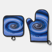 Vortex von Shirley Taylor Ofenhandschuh & Topflappen-Set (Vorderseite)