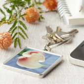 Vortex White Calla Lily Art Foto Schlüsselanhänger (Seite)