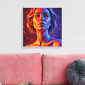 Vortex, wie beschnitten Canvas Print Leinwanddruck (Insitu (Wohnzimmer))