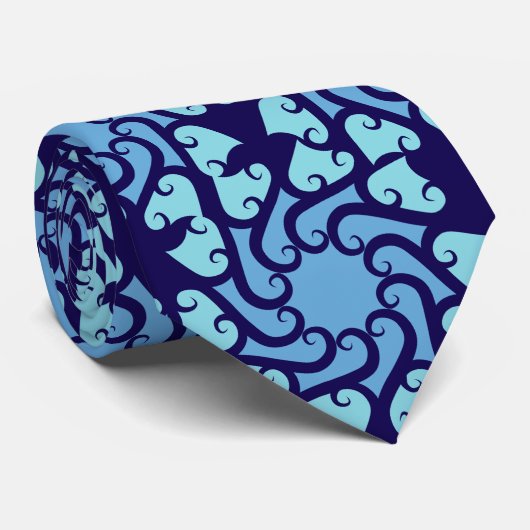 Vórtice Azul Krawatte (Gerollt)