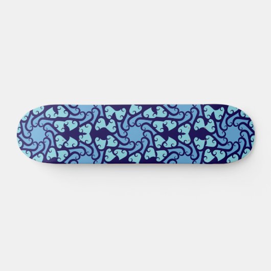 Vórtice Azul Skateboard (Horizontal)
