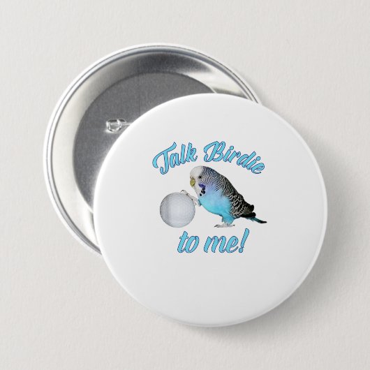Vortrag Birdie To Me Budgie Parakeet Golf TShirt Button (Vorne & Hinten)