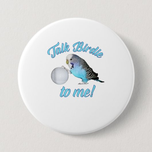 Vortrag Birdie To Me Budgie Parakeet Golf TShirt Button (Vorderseite)