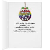 Vortrag Fruitcake Party: Funny Gay Christmas Card (Innen (Rechts))