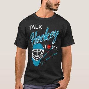 Vortrag Hockey mit mir Retro Hockey Player T-Shirt