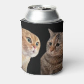 Vortrag Katzen Meme Doppelseitiges Schwarzes Dosenkühler (Kanne Rückseite)