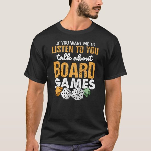 Vortrag über Brettspiele T-Shirt (Vorderseite)