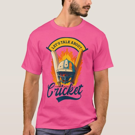 Vortrag über Cricket Cricket Player T-Shirt (Vorderseite)