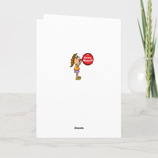 Vortrag über Geburtstag Donut Karte (Rückseite)