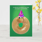 Vortrag über Geburtstag Donut Karte (Gelbe Blume)