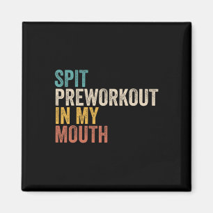 Vortrainieren in meinem Mouth Funny Gym Bodybuilde Magnet