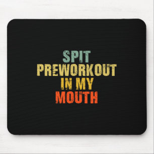 Vortrainieren in meinem Mund Vintager Nervenkummer Mousepad
