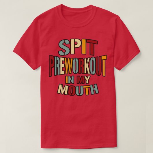 Vortrainieren in meinem Vintagen Retrotext T-Shirt (Design vorne)