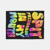 Vortrainings in meinem Mund-Funny-Gym-Gefärbte Kra Fleecedecke (Vorderseite (Horizontal))