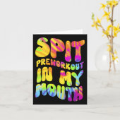 Vortrainings in meinem Mund-Funny-Gym-Gefärbte Kra Karte (Gelbe Blume)