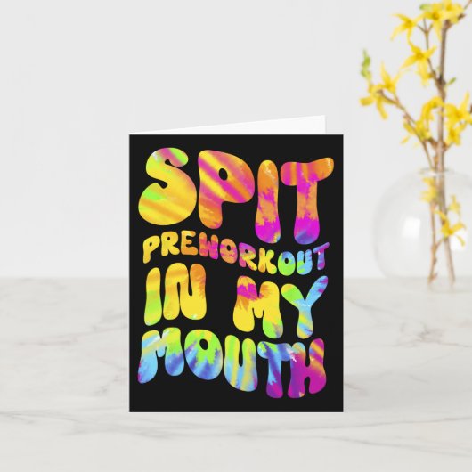 Vortrainings in meinem Mund-Funny-Gym-Gefärbte Kra Karte (Gelbe Blume)