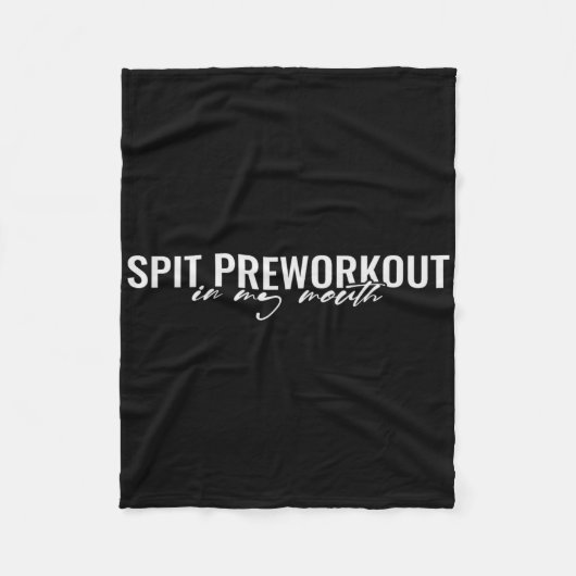 Vortrainings in meinem mundsüßlich-sarkastischen F Fleecedecke (Vorderseite)