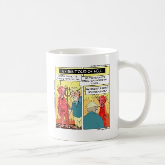 Vorübergehende Hölle Lustig Kaffeetasse (Rechts)