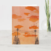 Vorurban Sunset Einladung (Vorderseite)