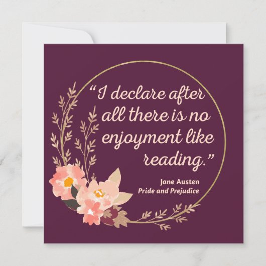 Vorurteil III - Niedlicher Stil Einladung (Vorderseite)