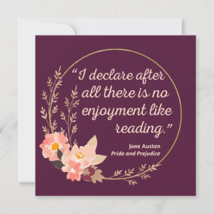 Vorurteil III - Niedlicher Stil Einladung