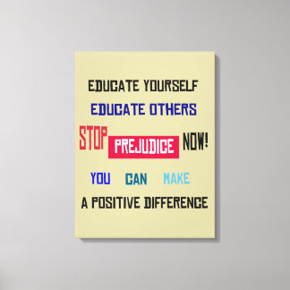 Vorurteile überwinden Canvas Leinwanddruck