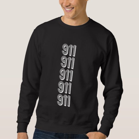 Vorwahl 911 Savannah GA Sweatshirt (Vorderseite)