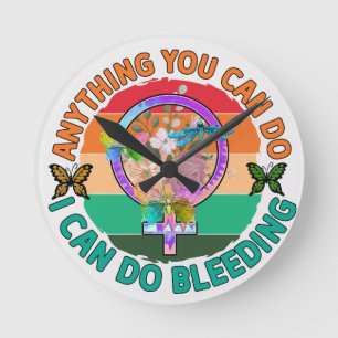 Vorwahl Runde Wanduhr