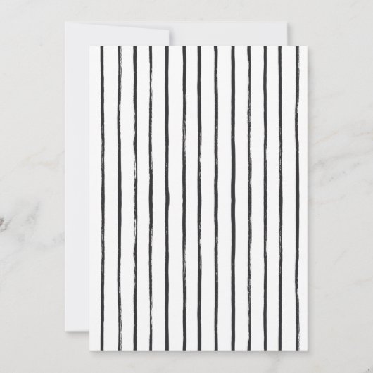 Vorwarnung | Babydusche | Einfach Einladung (Rückseite)