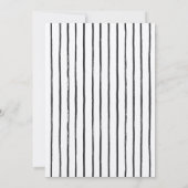 Vorwarnung | Babydusche | Einfache Einladung (Rückseite)