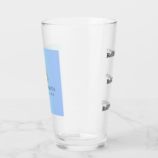 Vorwarnung des Glascups Glas (Rechts)