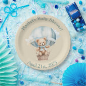 Vorwarte - Boy Teddy Bear in Hot Air Ballon Pappteller (Party)