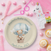 Vorwarte - Boy Teddy Bear in Hot Air Ballon Pappteller (Party)