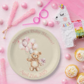 Vorwarte - Teddybär mit Balloons Pappteller (Party)