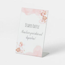 Vorwartezeichen für Windeln Sockelschild