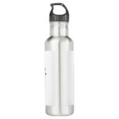 Vorwärts, alle Wege sind unterschiedlich auf einem Edelstahlflasche (Rückseite)