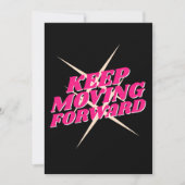 Vorwärts behalten - Motivierend Karte (Vorderseite)