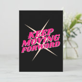 Vorwärts behalten - Motivierend Karte (Stehend Vorderseite)