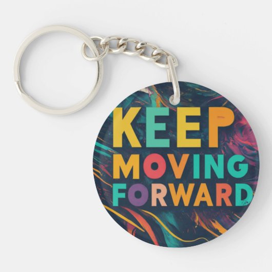 Vorwärts behalten - Schlüsselanhänger (Vorderseite)