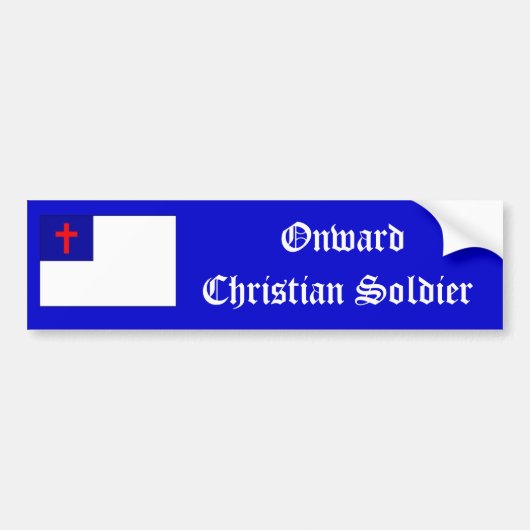 Vorwärts christlicher Soldataufkleber Autoaufkleber (Vorne)