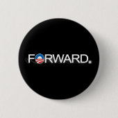 Vorwärts für Obama 2012 Button (Vorderseite)