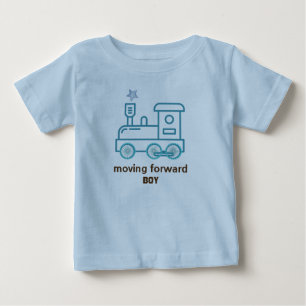 Vorwärts gehen Baby Jungen T-Shirt Blau