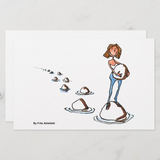 Vorwärts gehen briefpapier (Vorne/Hinten)