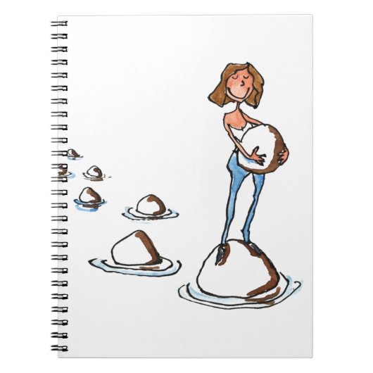 Vorwärts gehen notizblock (Vorderseite)