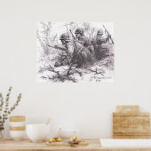 Vorwärts gehen poster (Küche)